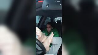 TikTok Feet: Girl on TikTok live #3