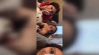 TikTok Feet: 3 girls on live Pt 2 (more of middle girl) #1