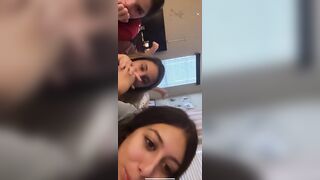 TikTok Feet: 3 girls on live Pt 2 (more of middle girl) #2