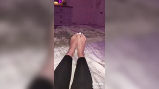 TikTok Feet: do you like white nails ♥️♥️? #4