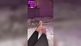 TikTok Feet: do you like white nails ♥️♥️? #2