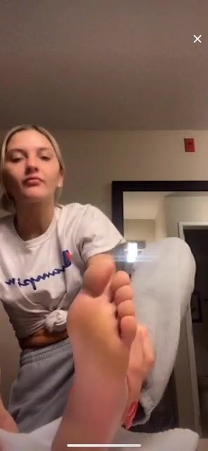 I sent her gifts for her to spit on her feet:)