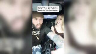 TikTok Feet: I will let her put her feet on my dashboard ♥️♥️❤️ #4