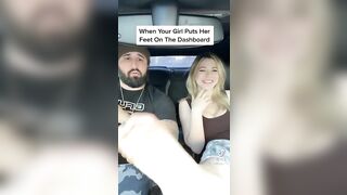 TikTok Feet: I will let her put her feet on my dashboard ♥️♥️❤️ #2