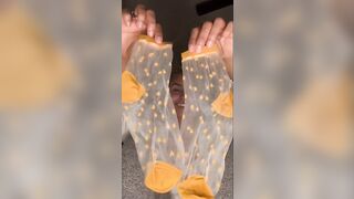 TikTok Feet: Got some sheer socks!! #2