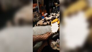 TikTok Feet: How about some white toes, with black fishnets? #4