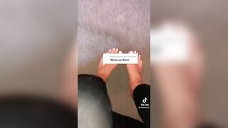 TikTok Feet: Pretty white toes #4