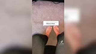 TikTok Feet: Pretty white toes #3