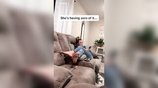 Guy loves showing off wife’s feet ????