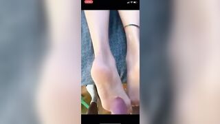 TikTok Feet: Cumshot video for turbo green tik tok girl #2