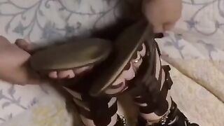 TikTok Feet: My friend wanted his wife to tickle my feet in my sandals. I agreed for 1-minute. #3