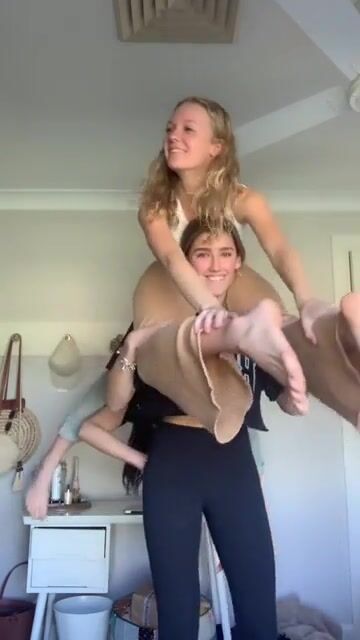 The girl on top????