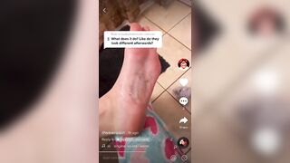 TikTok Feet: @wererippin Taking off her socks and showing her soles #4