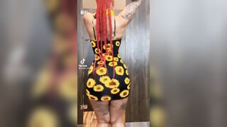 TikTok Clap: Sunflower claps in a sundress from Sonny ♥️♥️♥️♥️ #4
