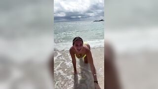 Tiktok Nipslips: Beach slip #3