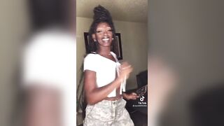 Tiktok Nipslips: Her right one keeps cresting, it has a piercing #4