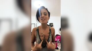 Tiktok Nipslips: When she pulls her shirt #3
