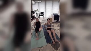 @biancalancia and her guest were live on a lovely wonderful workout Toesday!!