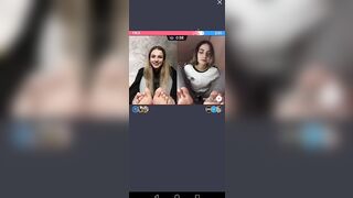 TikTok Feet: Feet contest by two girls on TikTok live #4