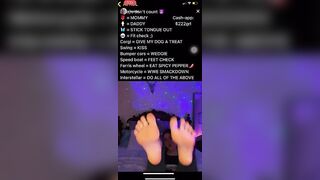 TikTok Feet: @cmusical_ live #3