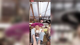 TikTok Feet: Aussie girl shows some in public restaurant #3