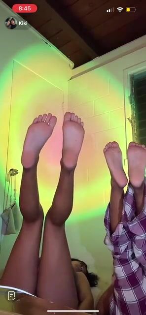 Two beautiful ladies and their lovely soles