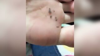 TikTok Feet: bit of lint ♥️♥️ #4