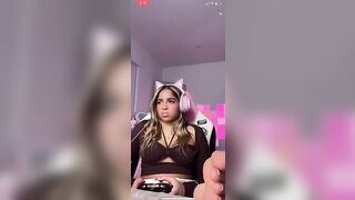 TikTok Feet: Gamer girl showing feet while playing ♥️♥️♥️♥️ #3