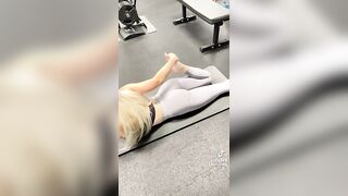 TikTok Feet: Blonduhhhh on TikTok with the stretching and feet♥️♥️♥️♥️ there’s a ♥️♥️♥️♥️ #3