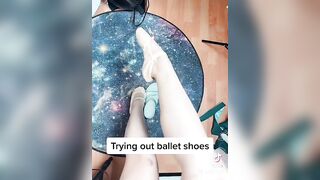 TikTok Feet: Do u like my feet in ballet shoes? ;p #4