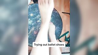 TikTok Feet: Do u like my feet in ballet shoes? ;p #2