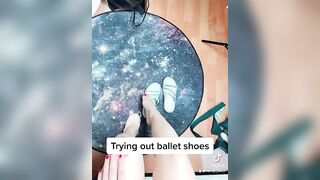 TikTok Feet: Do u like my feet in ballet shoes? ;p #3