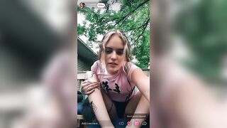 TikTok Feet: Tatted girl shows soles on live for awards #4