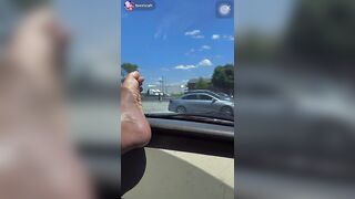 TikTok Feet: @toxxiicah was live at her car from a lovely wonderful Monday!! #3