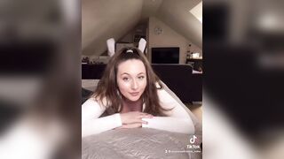 TikTok Nude Challenge: Do you prefer front or back view of this bunny challenge ? ♥️♥️ #2