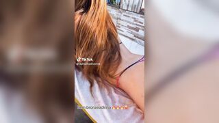NSFW TikTok: @raphaellaoliveir closeup teasing ass in bikini Raphaella Oliveira #2