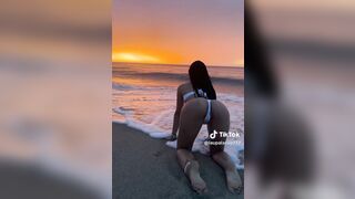 NSFW TikTok: @laupalaciio777 doggy style at beach #4