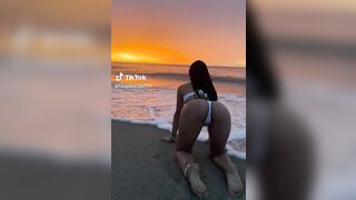 NSFW TikTok: @laupalaciio777 doggy style at beach #3