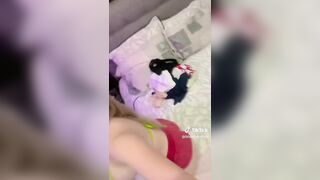 NSFW TikTok: @blondekattya Micro Bra #4