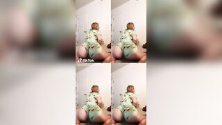 NSFW TikTok: @karen.tarazona Latina culona perreando rico en shorts #2