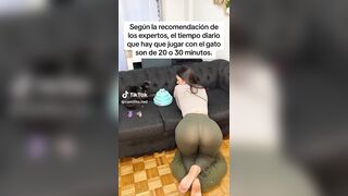 NSFW TikTok: @camilita.rod bend over transparent leggin #3