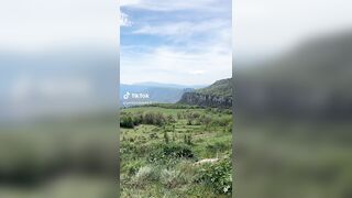 NSFW TikTok: @petitemmax3  outdoor skirt leg spread teasing panties #3