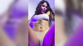 NSFW TikTok: @joisramix leg spread hot cameltoe underwear #4