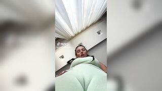 NSFW TikTok: @youronlinegf sitting on camera panties upskirt #2