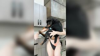 Sexy TikTok Girls: Cute Dog #2