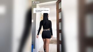 Sexy TikTok Girls: Cute Greek girl dancing in a gym outfit and ponytail #4