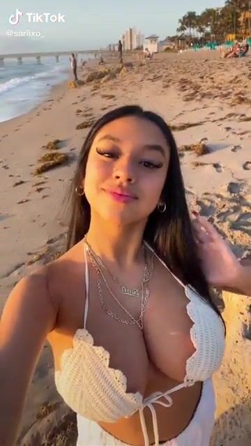 Cute Latina with a huge chest