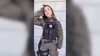 Sexy TikTok Girls: Israeli Soldier thot #4