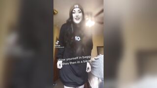 Sexy TikTok Girls: Big titty goth girlfriend. #2