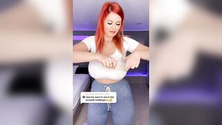 Sexy TikTok Girls: Huge Boobs Red Head #4